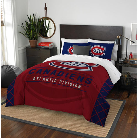 Montreal Canadiens Nhl Full Comforter Set (draft Series) (86" X 86")
