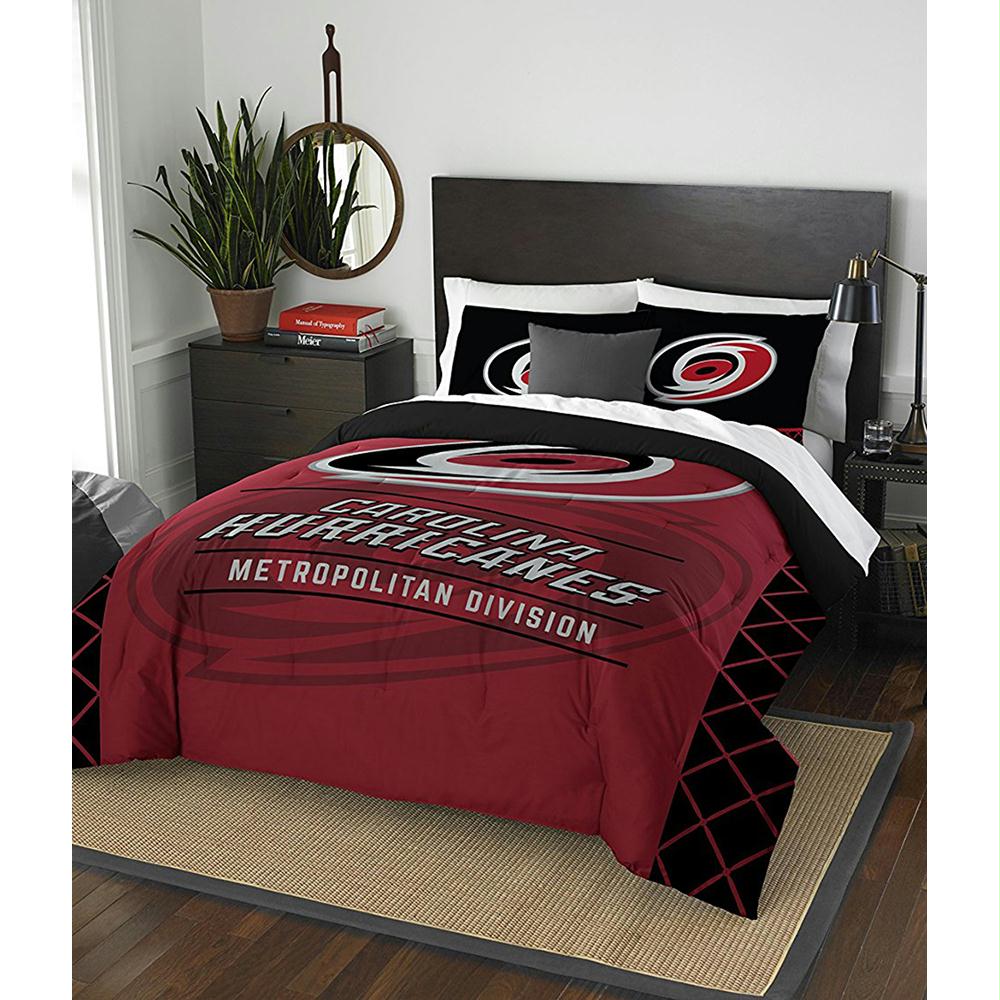 Carolina Hurricanes Nhl Full Comforter Set (draft Series) (86" X 86")