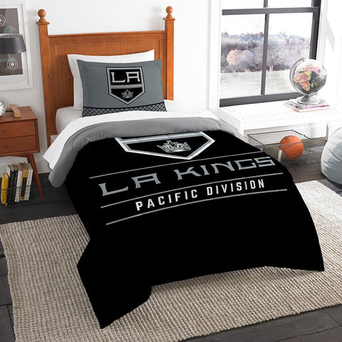 Los Angeles Kings Nhl Twin Comforter Set (draft Series) (64" X 86")
