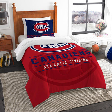 Montreal Canadiens Nhl Twin Comforter Set (draft Series) (64" X 86")