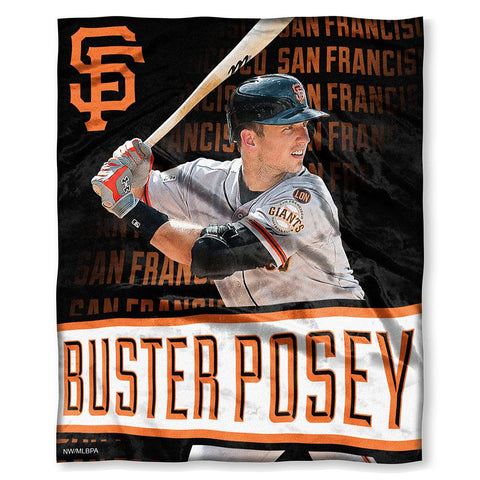 San Francisco Giants Mlb Buster Posey Silk Touch Throw (50in X 60in)