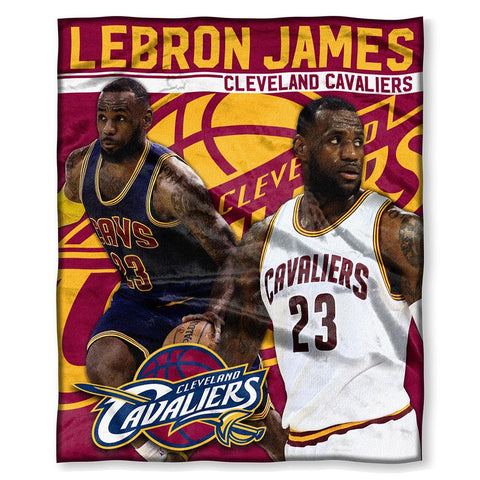 Cleveland Cavaliers NBA Lebron James Silk Touch Throw (50in x 60in)