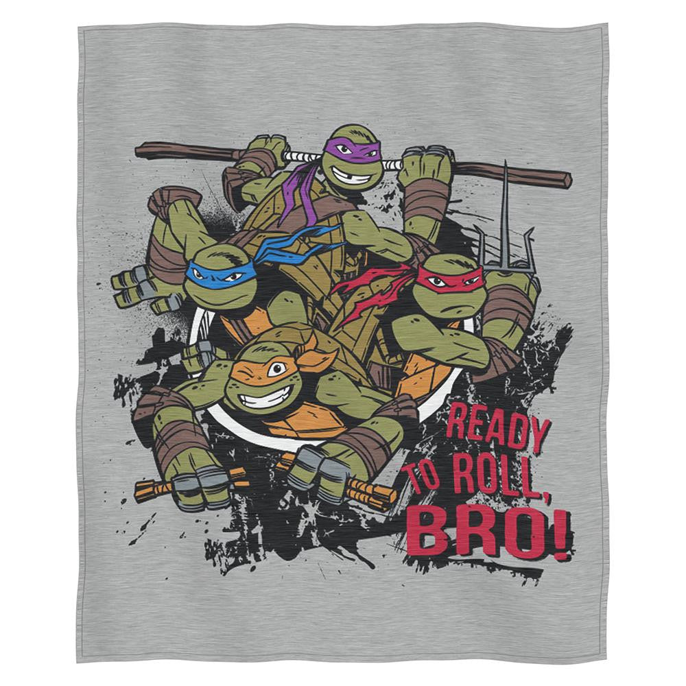 Tmnt "turtle Roll"  Sweatshirt Throw (50" X 60")