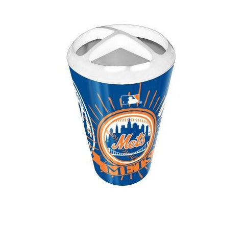 New York Mets Mlb Polymer Toothbrush Holder (ink Burst Series)