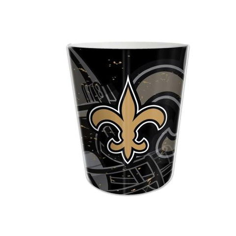New Orleans Saints Nfl 10" Bathroom Wastebasket (scatter Series)