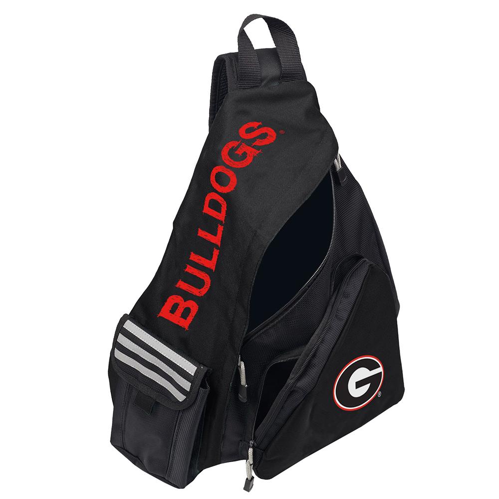 Georgia Bulldogs Ncaa "leadoff" Sling (black-black)