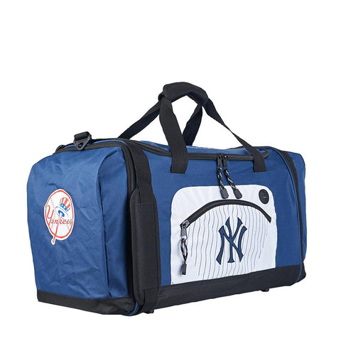 New York Yankees Mlb Roadblock Duffel Bag (black-black)