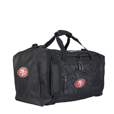 San Francisco 49ers Nfl Roadblock Duffel Bag (black-black)