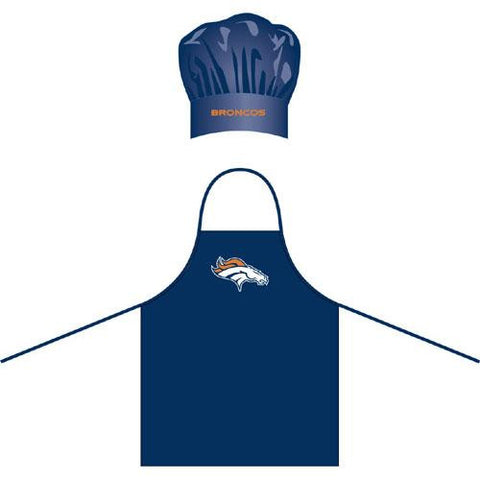 Denver Broncos NFL Barbeque Apron and Chef's Hat
