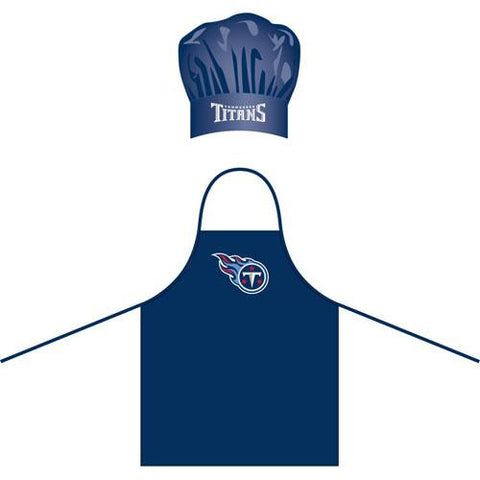 Tennessee Titans Nfl Barbeque Apron And Chef's Hat