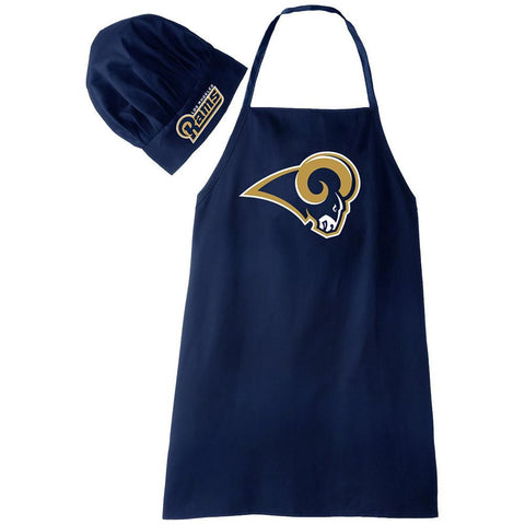Los Angeles Rams NFL Barbeque Apron and Chef's Hat