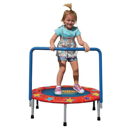 36" Kids Mini Trampoline W Handrail