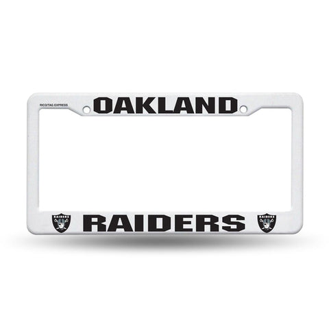 Oakland Raiders Nfl Plastic License Plate Frame