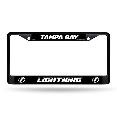 Tampa Bay Lightning NHL Black License Plate Frame