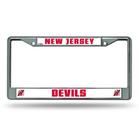 New Jersey Devils NHL Chrome License Plate Frame