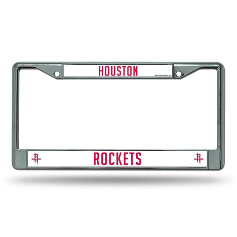 Houston Rockets NBA Chrome License Plate Frame