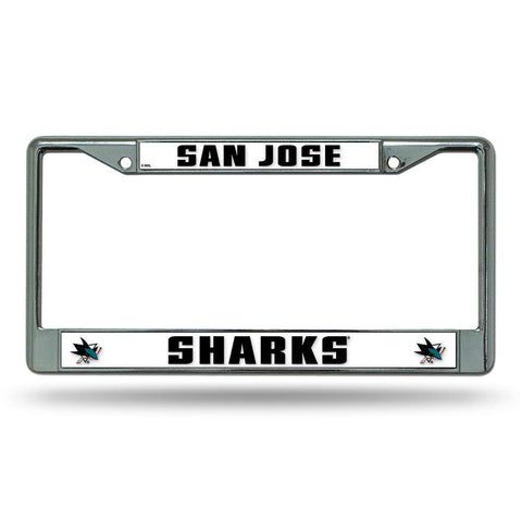 San Jose Sharks NHL Chrome License Plate Frame