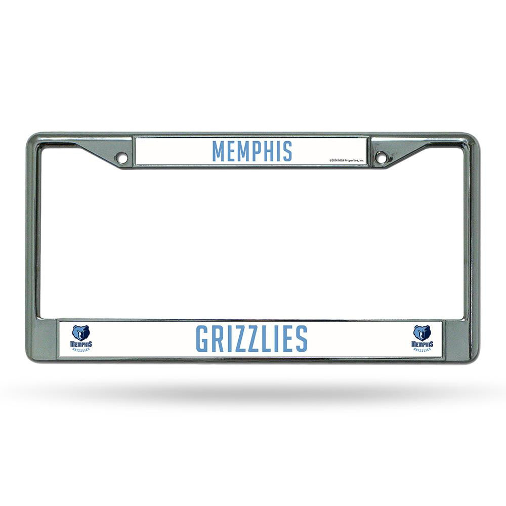 Memphis Grizzlies NBA Chrome License Plate Frame