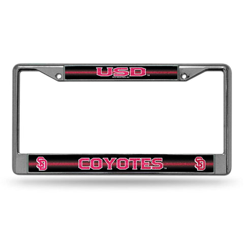 South Dakota Coyotes Ncaa Bling Glitter Chrome License Plate Frame