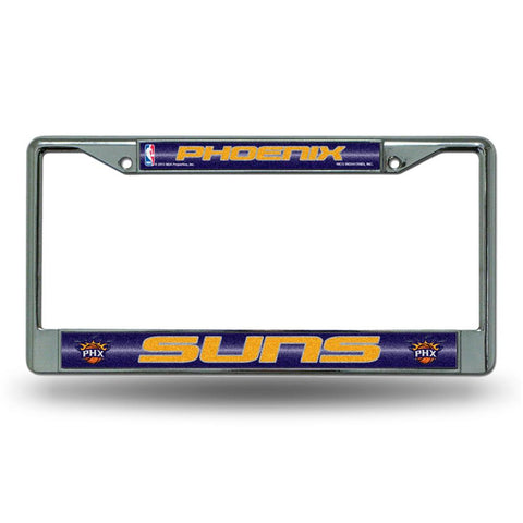 Phoenix Suns NBA Bling Glitter Chrome License Plate Frame