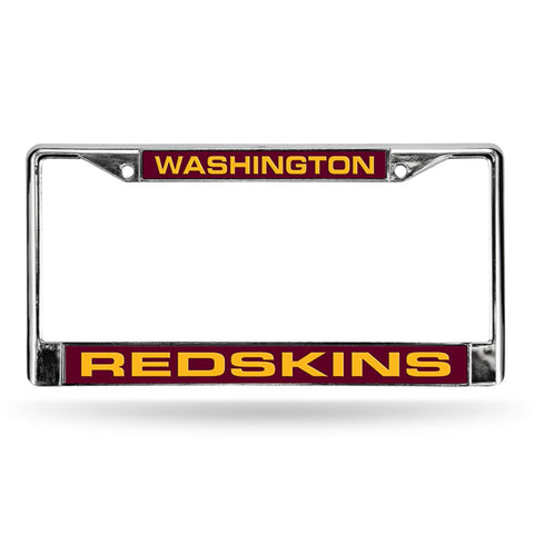 Washington Redskins Nfl Chrome Laser Cut License Plate Frame