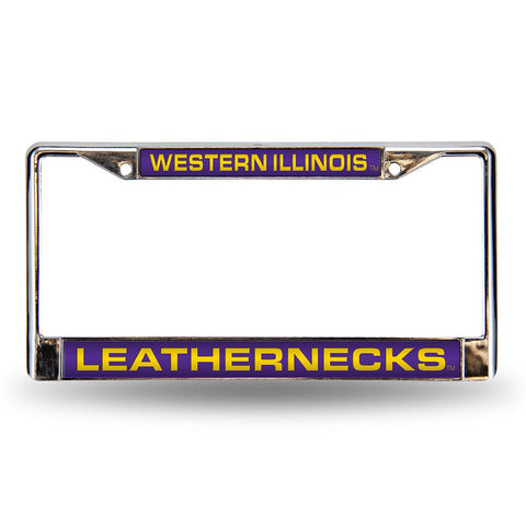 Western Illinois Leathernecks Ncaa Laser Chrome Frame