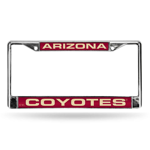Phoenix Coyotes NHL Chrome Laser Cut License Plate Frame