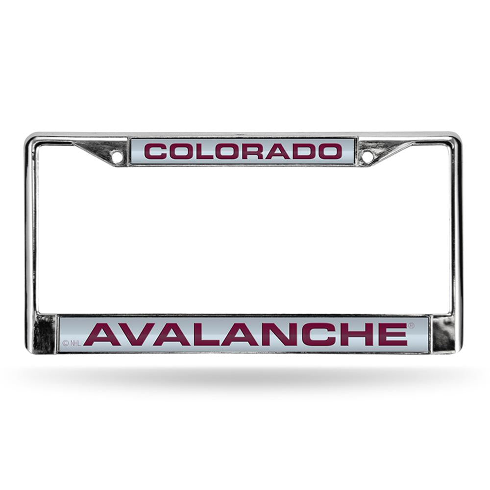 Colorado Avalanche Nhl Chrome Laser Cut License Plate Frame