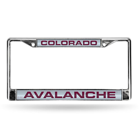 Colorado Avalanche Nhl Chrome Laser Cut License Plate Frame