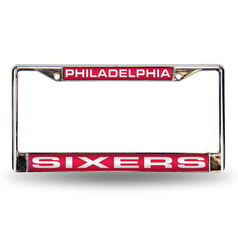 Philadelphia 76ers NBA Laser Chrome License Plate Frame