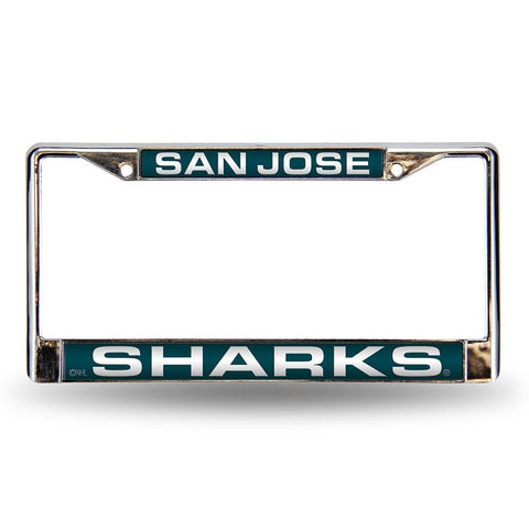 San Jose Sharks NHL Laser Chrome Frame