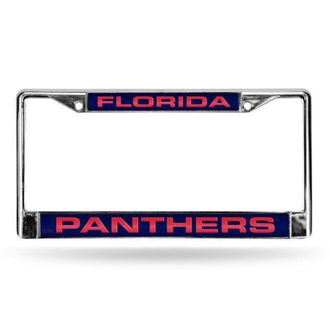 Florida Panthers Nhl Chrome Laser Cut License Plate Frame