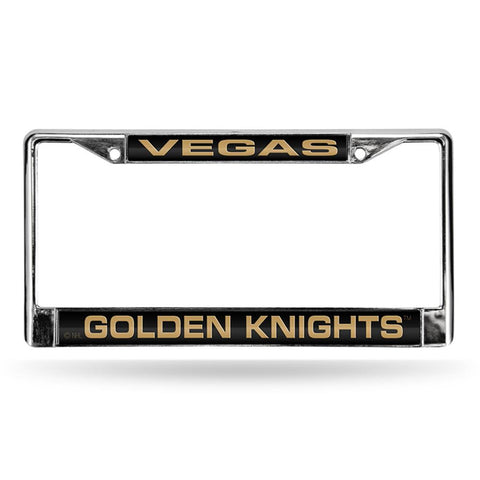 Vegas Golden Knights Nhl Chrome Laser Cut License Plate Frame