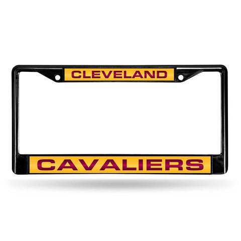Cleveland Cavaliers NBA Black Chrome Laser Cut License Plate Frame