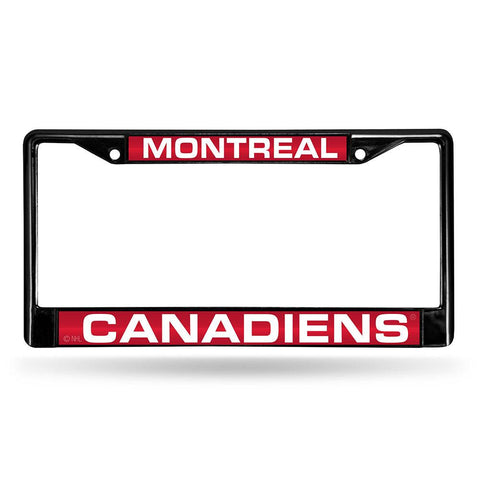 Montreal Canadiens NHL Laser Cut Black License Plate Frame