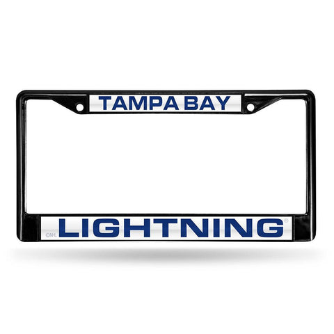 Tampa Bay Lightning NHL Laser Cut Black License Plate Frame
