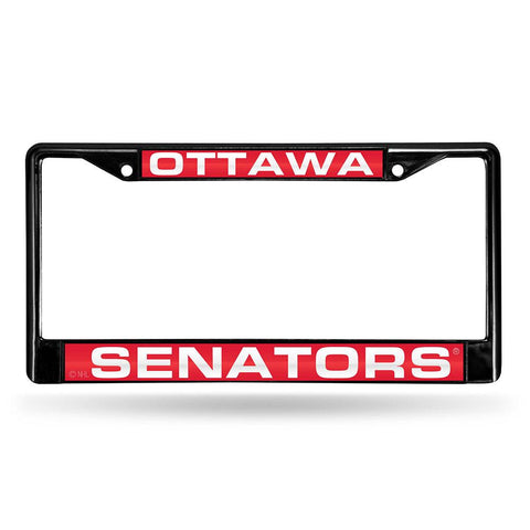 Ottawa Senators NHL Laser Cut Black License Plate Frame