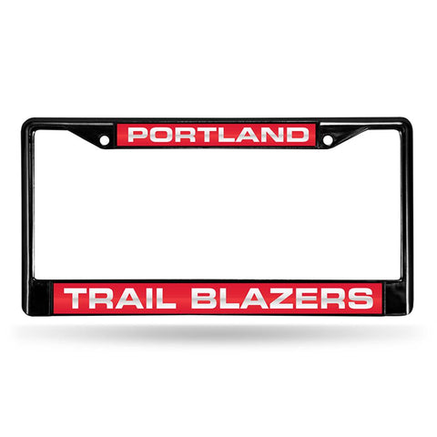 Portland Trail Blazers Nba Laser Cut Black License Plate Frame