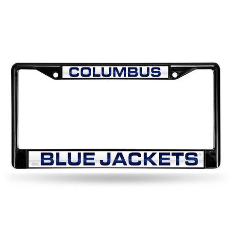 Columbus Blue Jackets NHL Laser Cut Black License Plate Frame