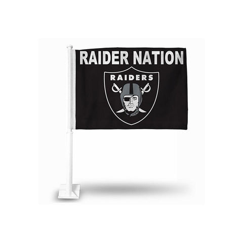 Oakland Raiders Nfl Team Color Car Flag