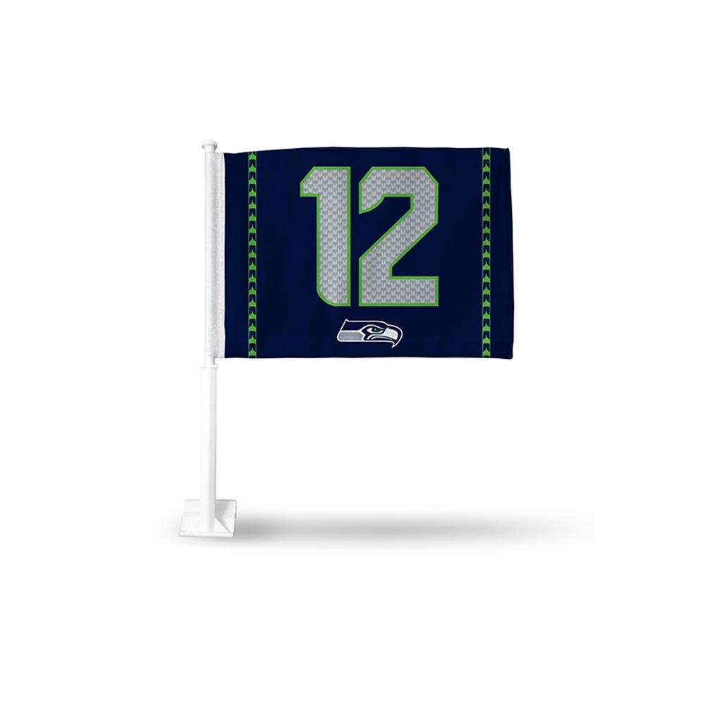 Seattle Seahawks Nfl Team Color Car Flag