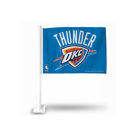 Oklahoma City Thunder Nba Team Color Car Flag