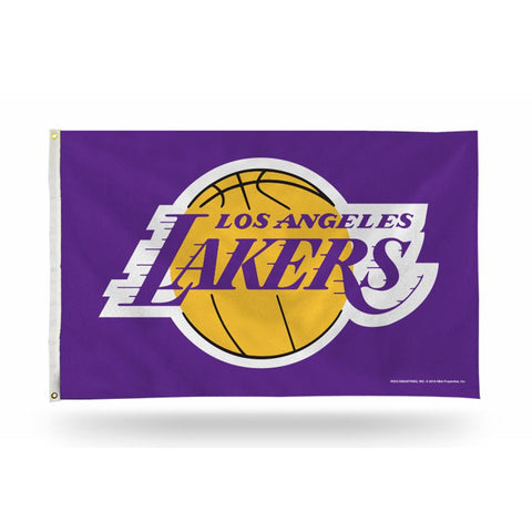 Los Angeles Lakers Nba 3in X 5in Banner Flag