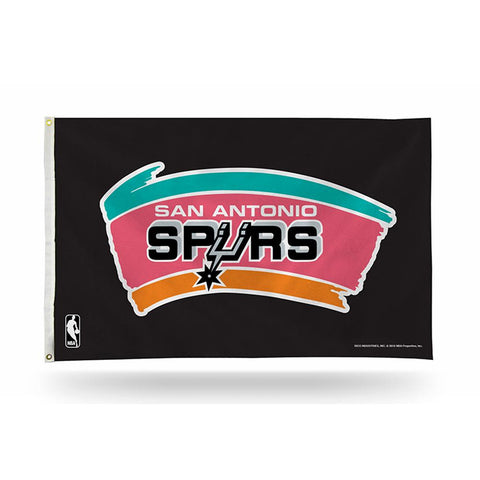 San Antonio Spurs Nba 3in X 5in Banner Flag