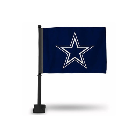 Dallas Cowboys Nfl Car Flag (black Pole)