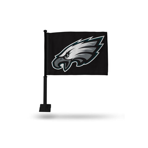 Philadelphia Eagles Nfl Car Flag (black Pole)