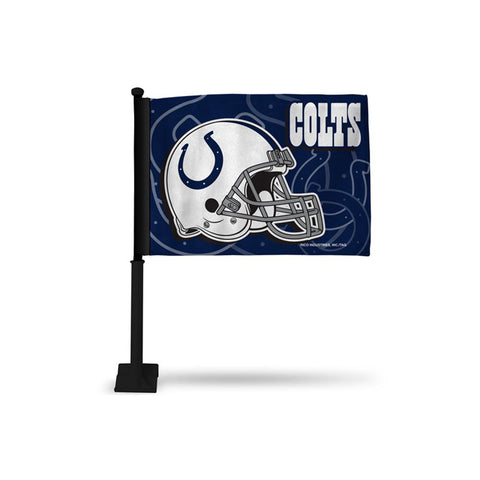 Indianapolis Colts Nfl Car Flag (black Pole)