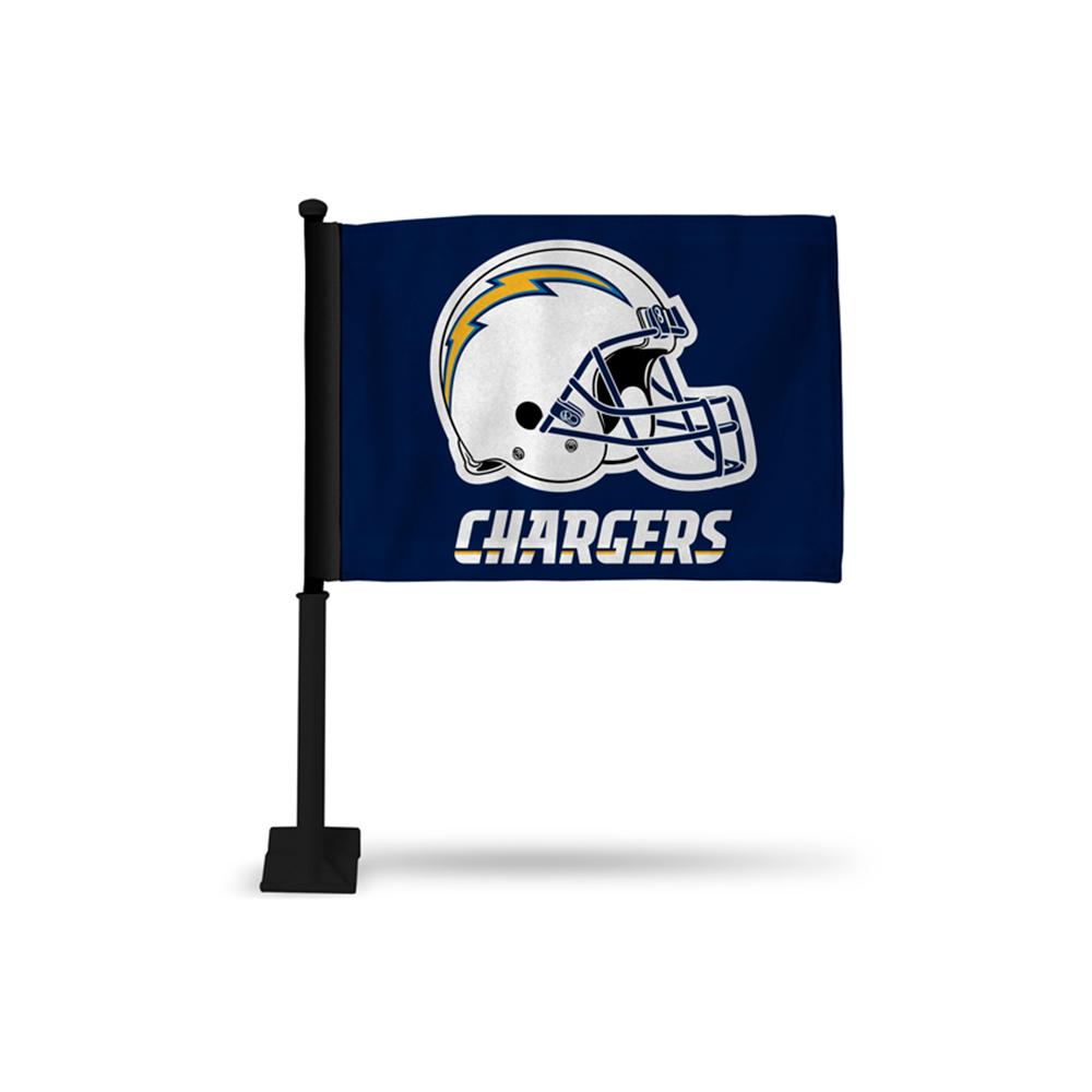 San Diego Chargers Nfl Car Flag (black Pole)