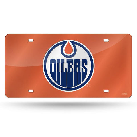Edmonton Oilers NHL Laser Cut License Plate Cover Colored