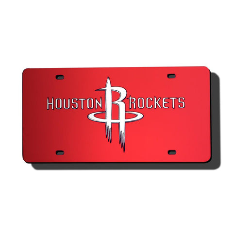 Houston Rockets NBA Laser Cut License Plate Cover